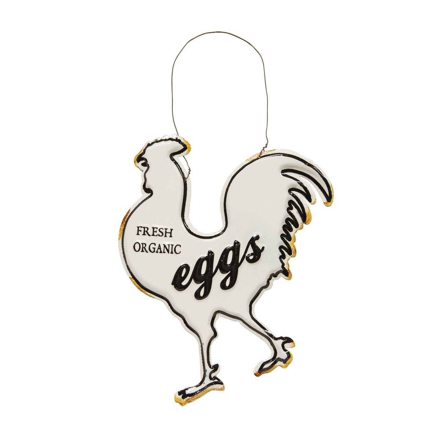 Fresh Eggs Enamel Ornament
