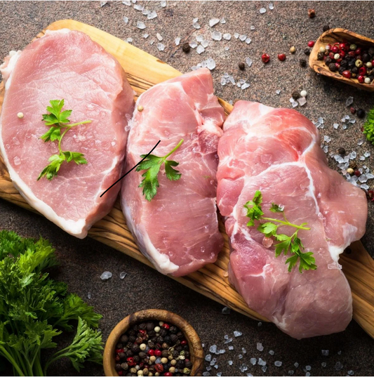 Bone In Pork Steaks or Boneless Pork Steaks