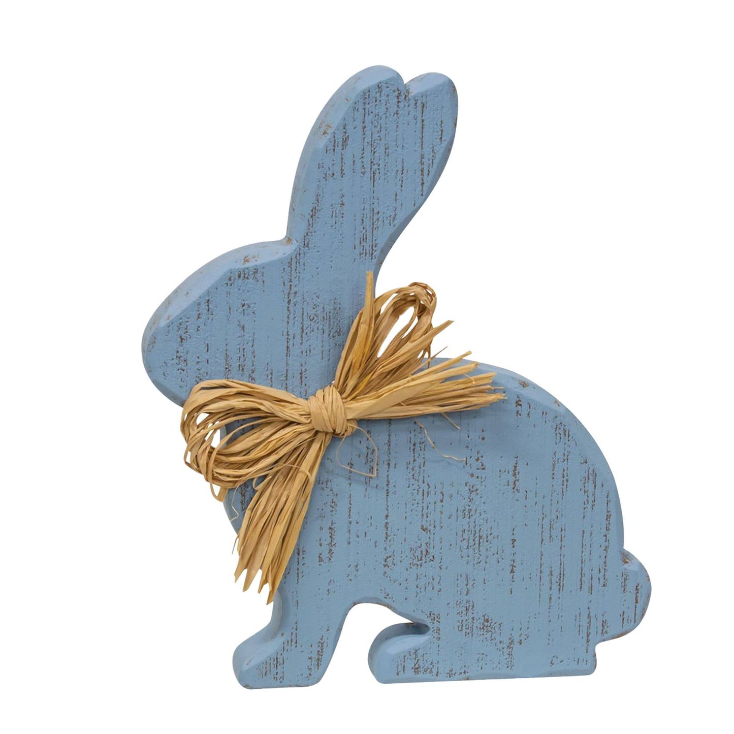 Distressed Blue Sitting Chunky Bunny