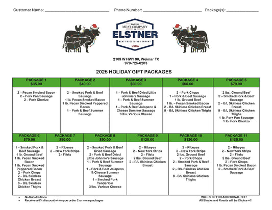 2025 Holiday Gift Packages