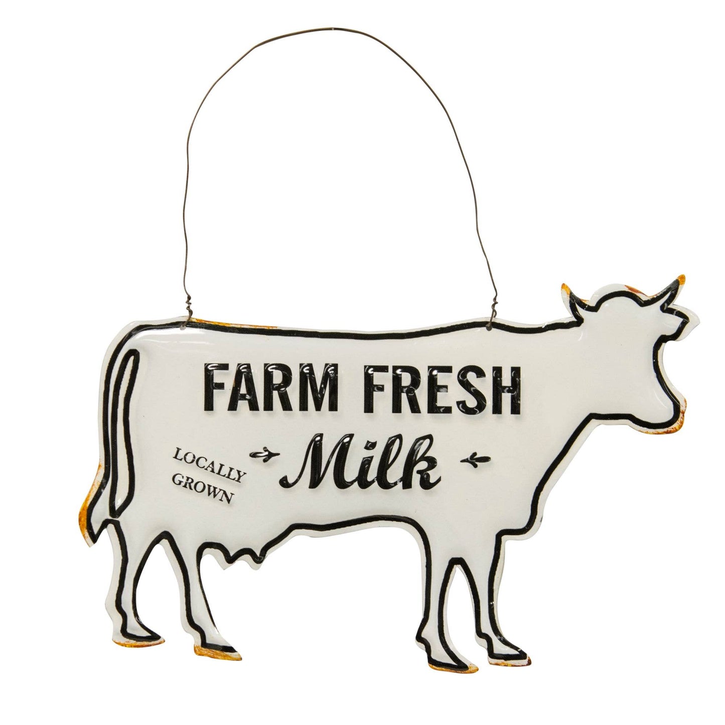 Farm Fresh Milk Enamel Ornament
