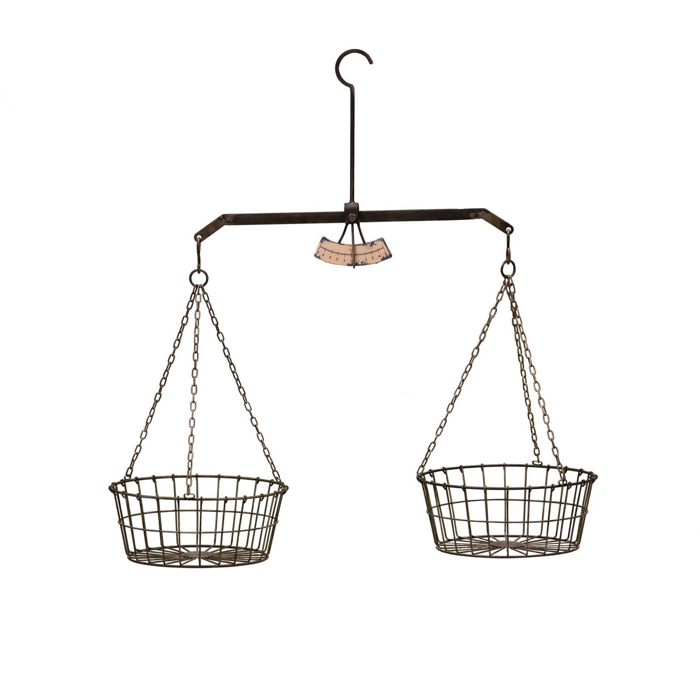 Hanging Scale w/ Two Wire Baskets