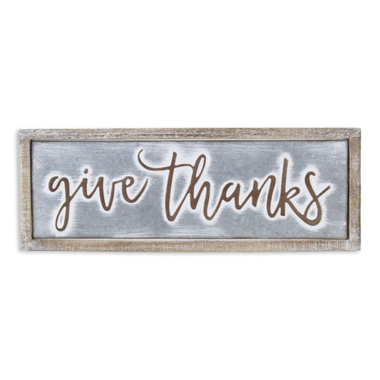 Give Thanks wall sign