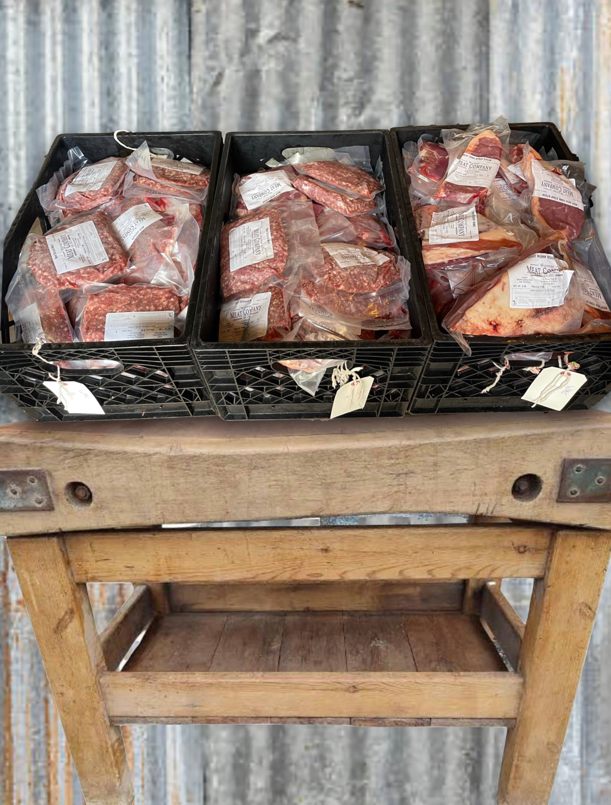 50lbs of Pasture raised, all natural, grass fed/grain finished Wagyu/Angus beef cuts!!