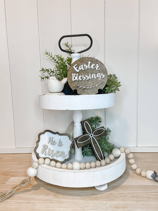 Easter Blessings | Tiered Tray Decor