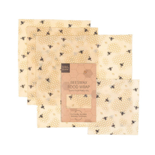Beeswax Food Wraps - Honeycomb - 4 Pack
